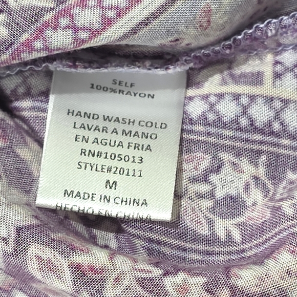 Andree By Unit Woman's Long Sleeve Blouse Top Shirt Size Medium (M) D41 - Picture 3 of 8